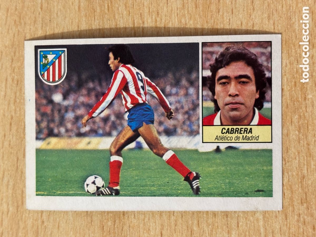 Cromos de f&uacute;tbol: Cabrera Atl&eacute;tico de Madrid Ed. Este 84-85 sin pegar excelente estado