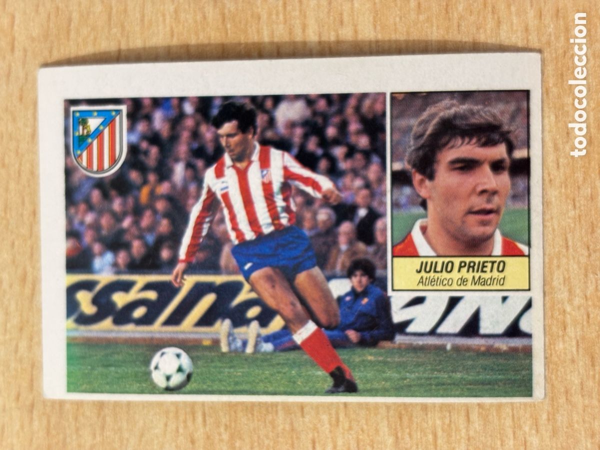 Cromos de f&uacute;tbol: Julio Prieto Atl&eacute;tico de Madrid Ed. Este 84-85 sin pegar excelente estado