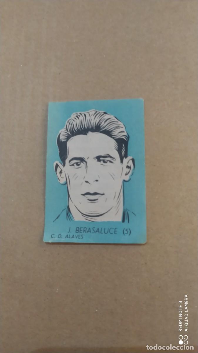Football Stickers: ALAVES 5 J. BERASALUCE - DINAMICO 1951 1952 -51 52 - CHOCOLATES EL LINCE Y MADAM , F