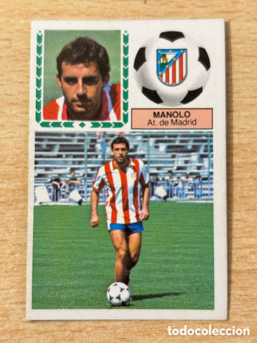 Cromos de f&uacute;tbol: Manolo Atl&eacute;tico de Madrid Ediciones Este Liga 83/84 nuevo sin pegar