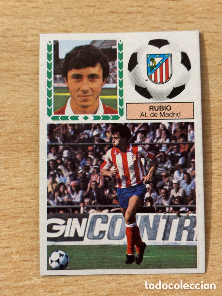 Cromos de f&uacute;tbol: Rubio Atl&eacute;tico de Madrid Ediciones Este Liga 83/84 nuevo sin pegar