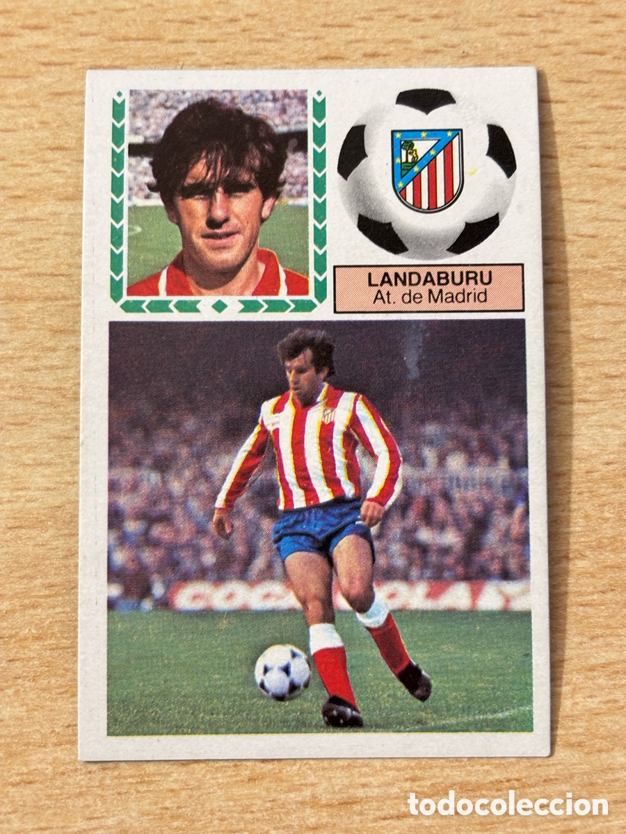 Cromos de f&uacute;tbol: Landaburu Atl&eacute;tico de Madrid Ediciones Este Liga 83/84 nuevo sin pegar