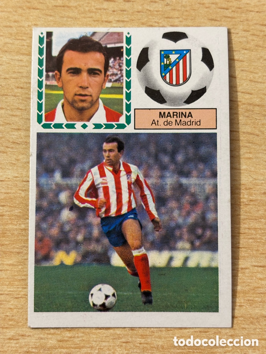 Cromos de f&uacute;tbol: Marina Atl&eacute;tico de Madrid Ediciones Este Liga 83/84 nuevo sin pegar