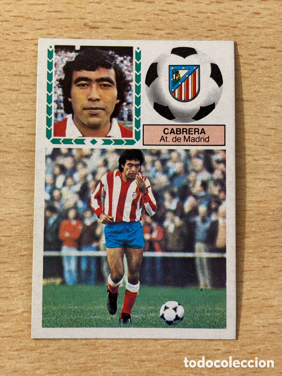Cromos de f&uacute;tbol: Cabrera Atl&eacute;tico de Madrid Ediciones Este Liga 83/84 nuevo sin pegar