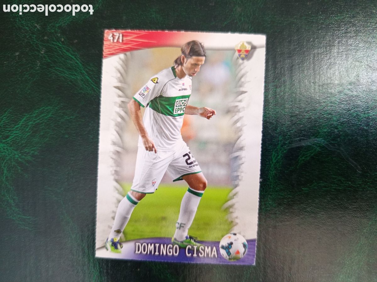 Cromos de f&uacute;tbol: ❇️ CROMO ⚽ DOMINGO CISMA ELCHE 471 FICHAS LIGA QUIZ GAME 2014 13 14 2013 2014 MUNDICROMO ❇️
