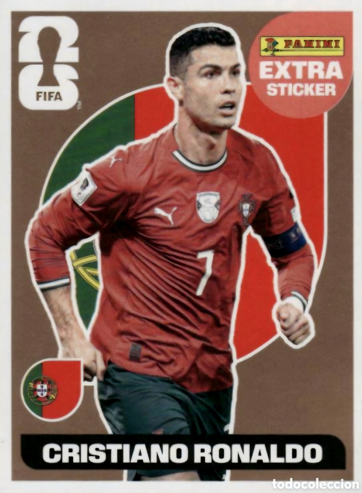 Cromos de f&uacute;tbol: CRISTIANO RONALDO - PORTUGAL - EXTRA STICKER BRONCE - MUNDIAL 2026 PANINI FIFA WORLD CUP 26.
