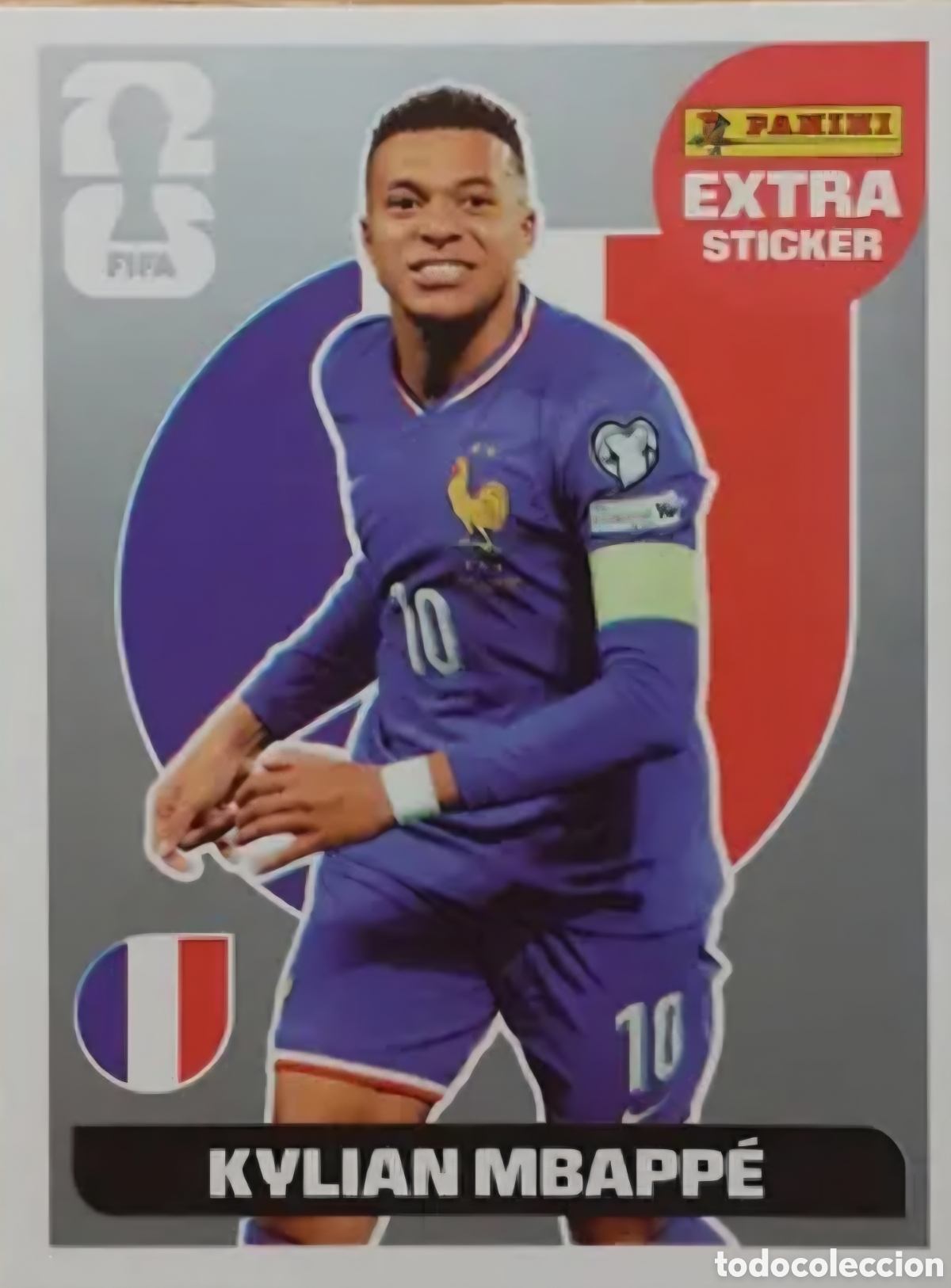 Cromos de f&uacute;tbol: MBAPPE - FRANCIA - EXTRA STICKER PLATA - MUNDIAL 2026 PANINI FIFA WORLD CUP 26.