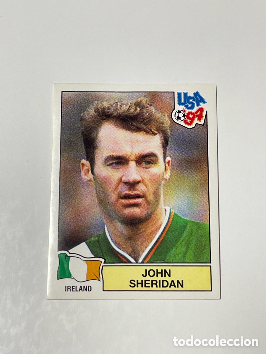 Cromos de f&uacute;tbol: John Sheridan Irlanda Panini USA &lsquo;94 #333