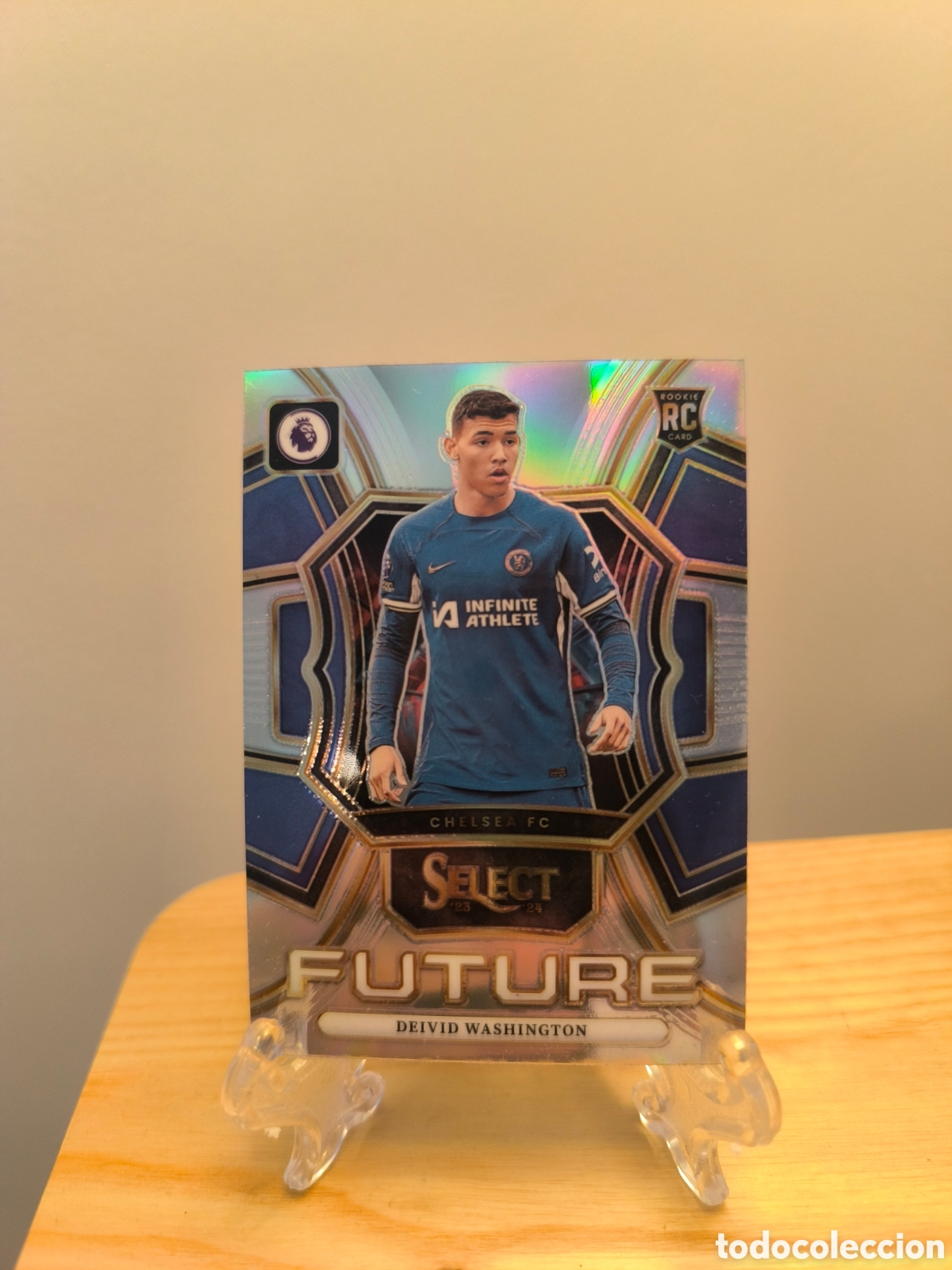 Cromos de f&uacute;tbol: Deivid Washington Rookie card Panini Prizm Chelsea FC