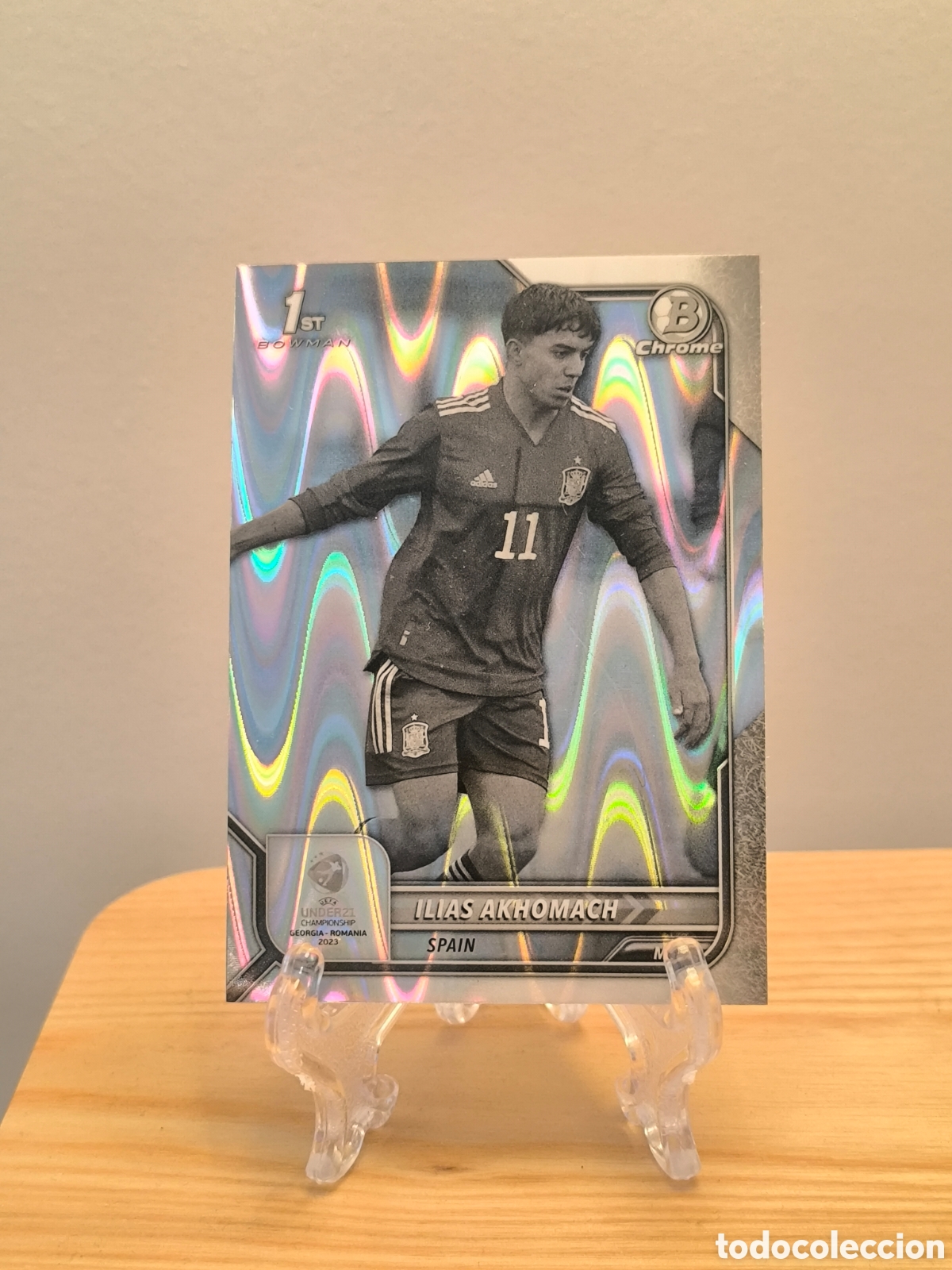 Cromos de f&uacute;tbol: Ilias Akhomach Topps 1st Bowman Espa&ntilde;a