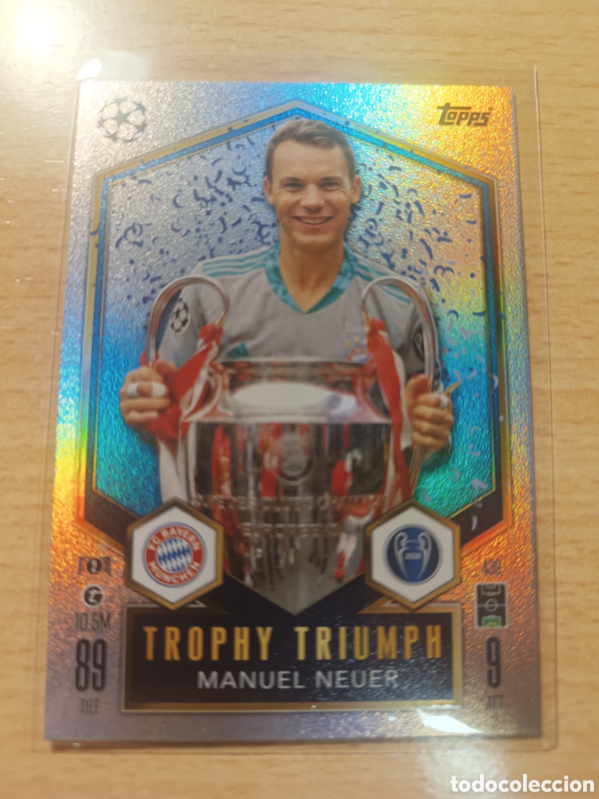 Football Stickers: MANUEL NEUER BAYERN MUNICH TROPHY TRIUMPH MATCH ATTAX 2024 2025 TOPPS 24 25