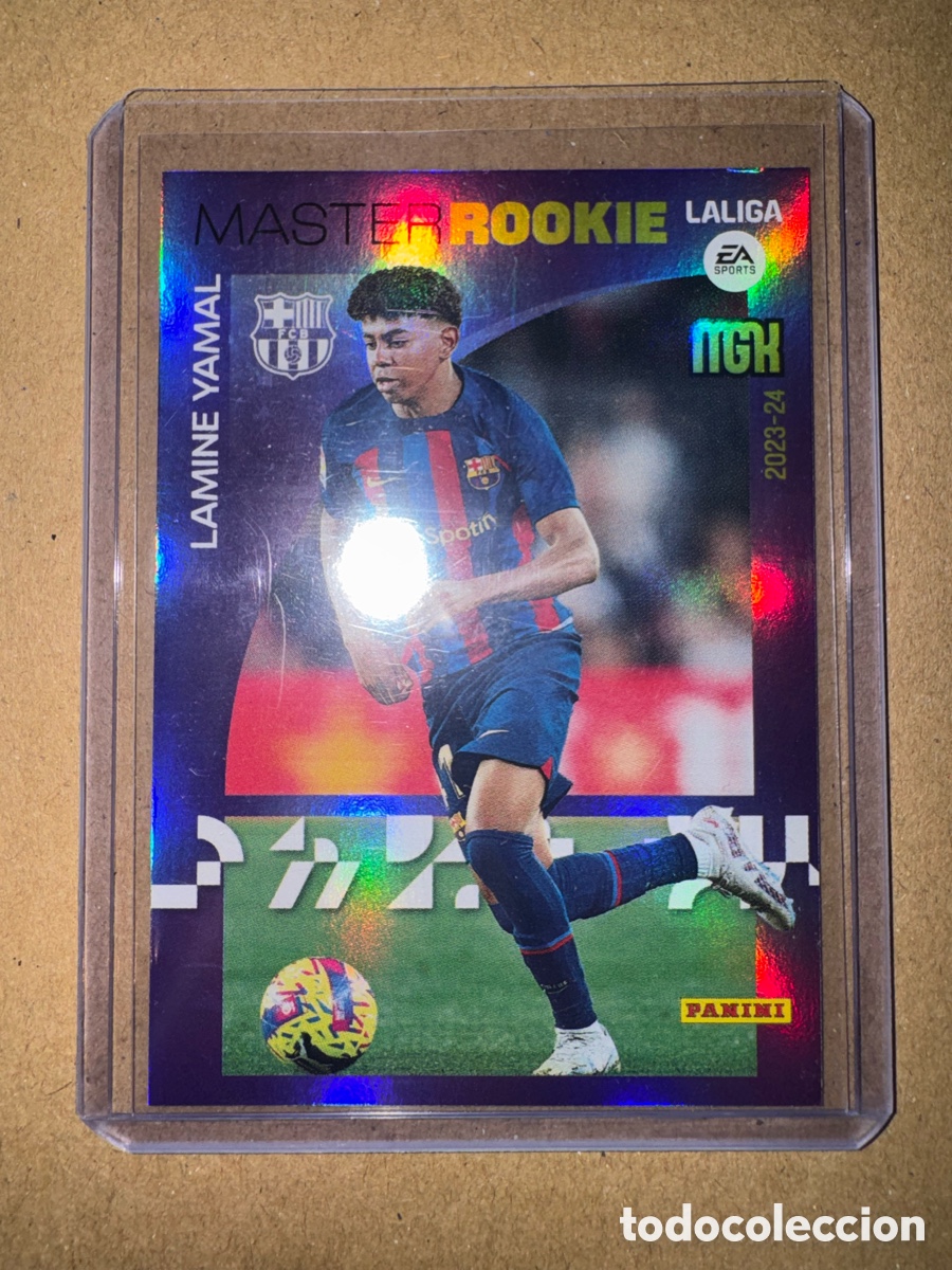 Cromos de f&uacute;tbol: # 423 Lamine Yamal FC Barcelona FCB Master Rookie Megacracks 23 24 2023 2024 Bar&ccedil;a MGK