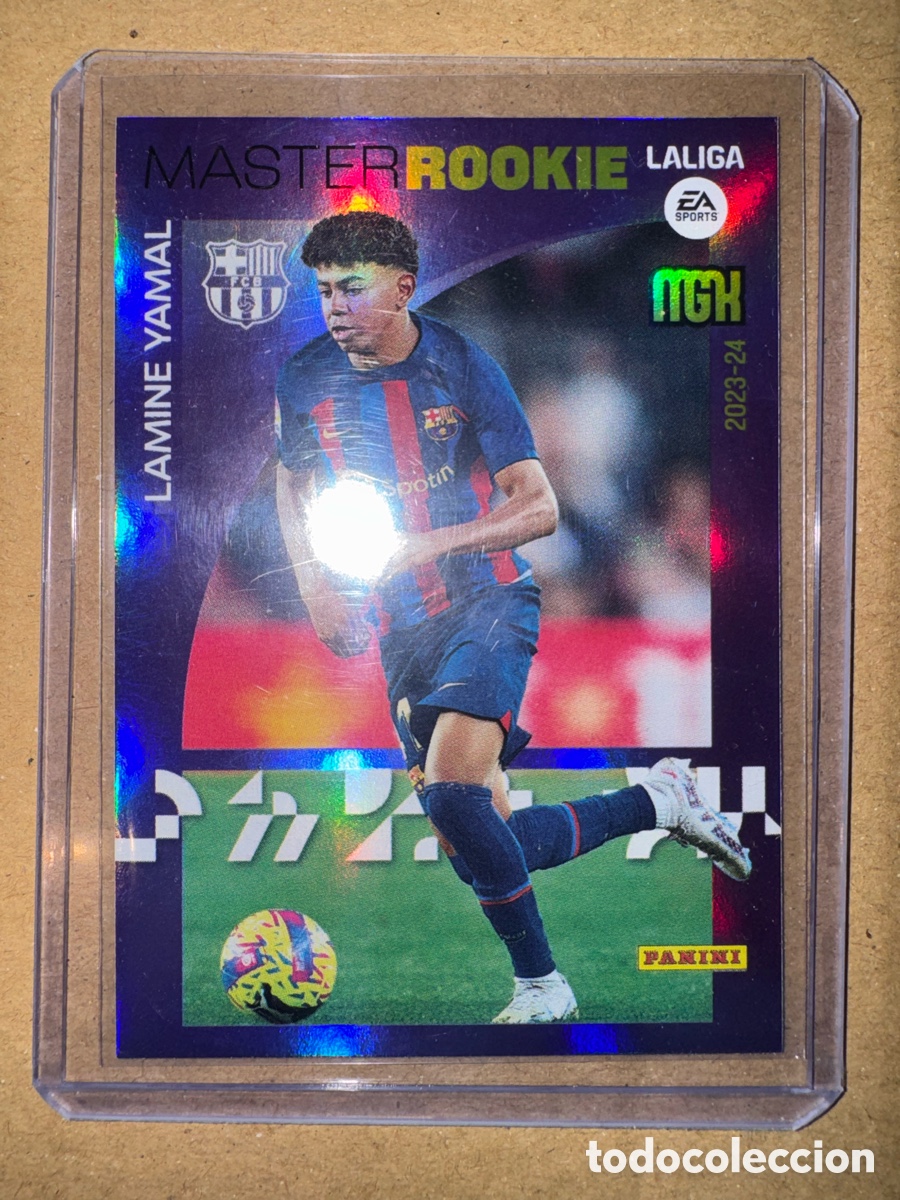 Football Stickers: # 423 Lamine Yamal FC Barcelona FCB Master Rookie Megacracks 23 24 2023 2024 Bar&ccedil;a MGK