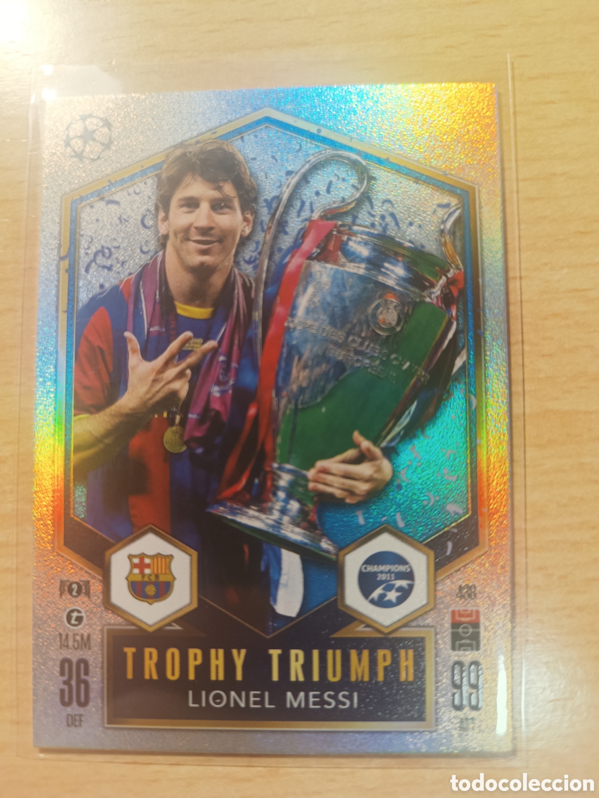 Football Stickers: LIONEL MESSI FC BARCELONA TROPHY TRIUMPH MATCH ATTAX 2024 2025 TOPPS 24 25
