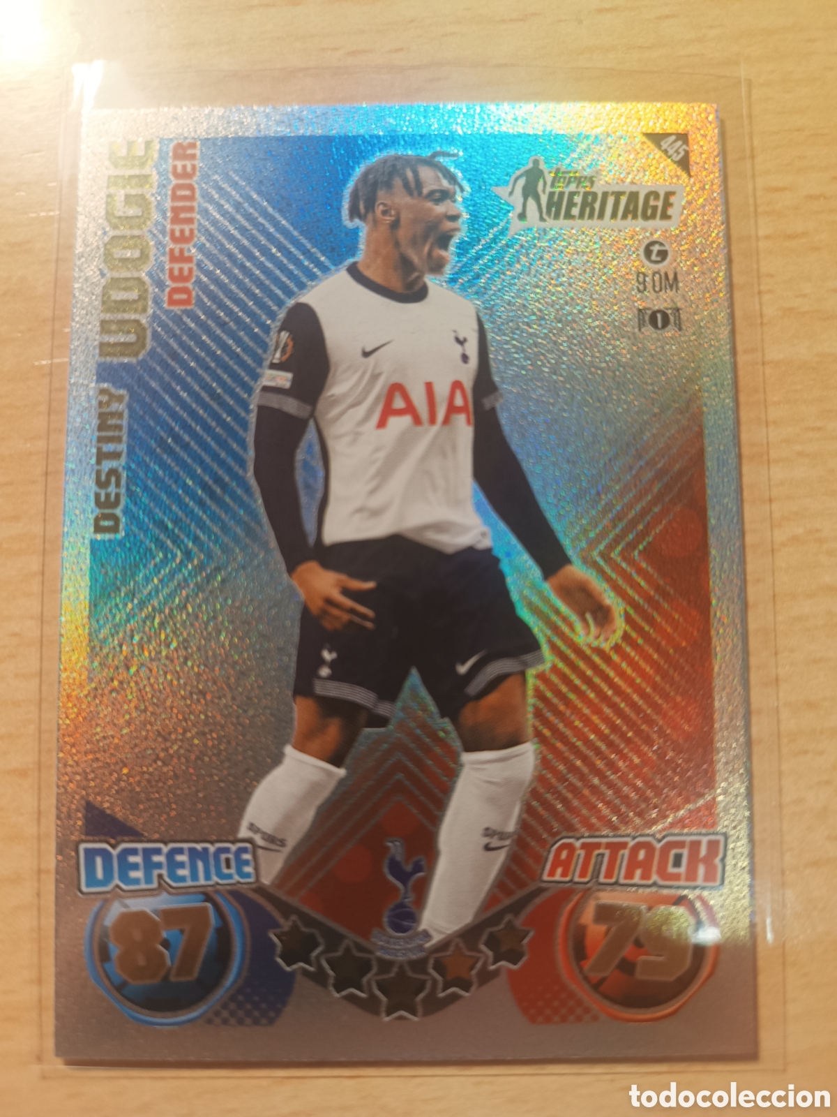 Fu&szlig;ball-Sticker: UDOGIE TOTTENHAM HOTSPUR HERITAGE MATCH ATTAX 2024 2025 TOPPS SPURS 24 25