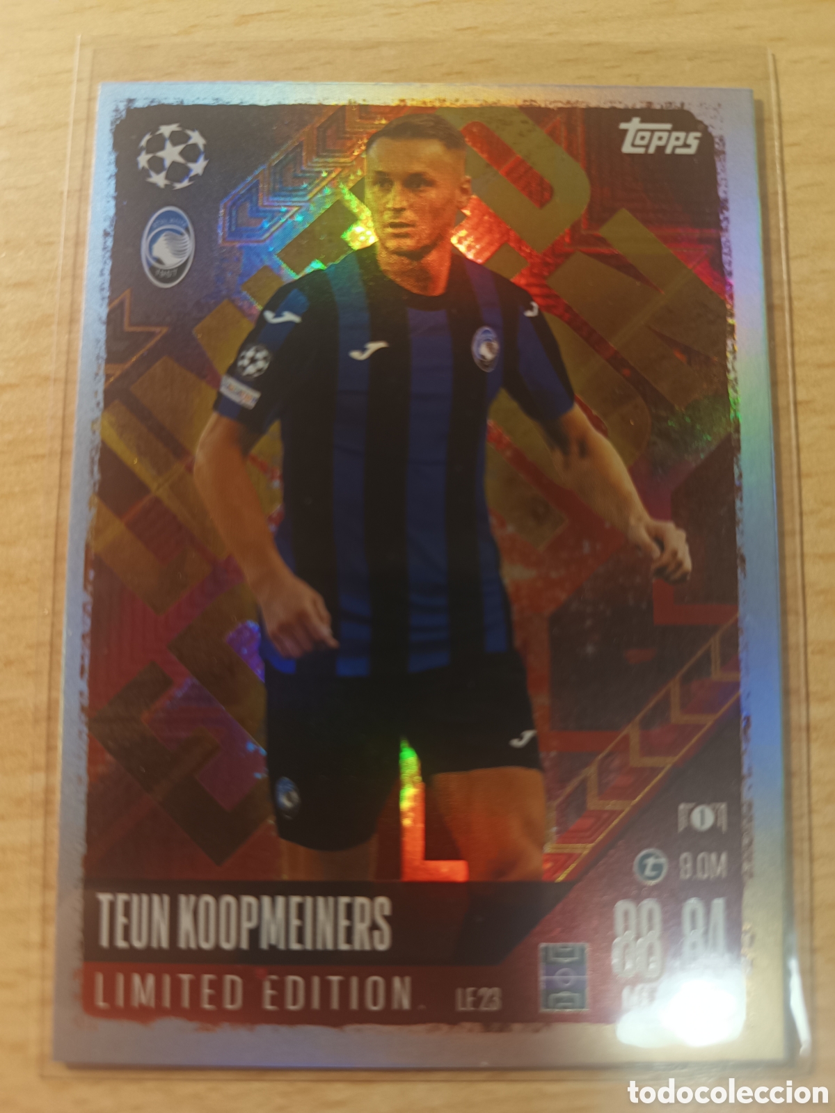 Cromos de f&uacute;tbol: TEUN KOOPMEINERS ATALANTA LIMITED EDITION MATCH ATTAX 2024 2025 TOPPS 24 25