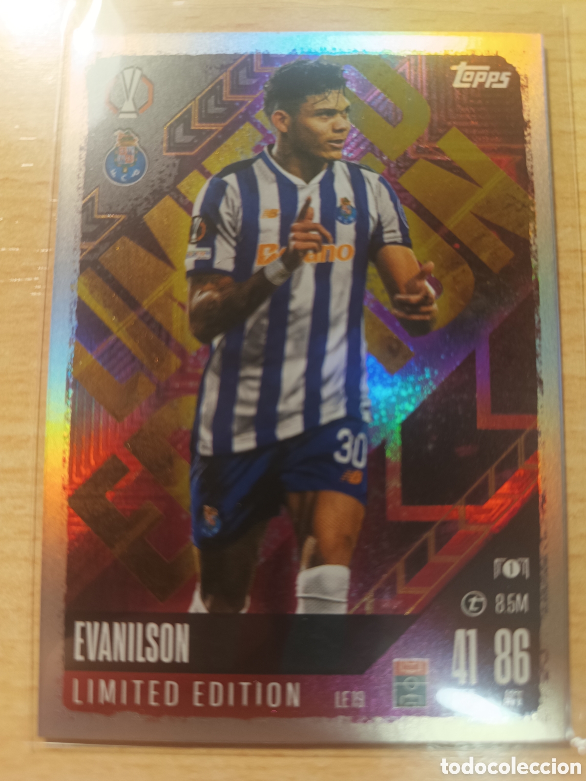 Cromos de f&uacute;tbol: EVANILSON PORTO OPORTO LIMITED EDITION MATCH ATTAX 2024 2025 TOPPS 24 25