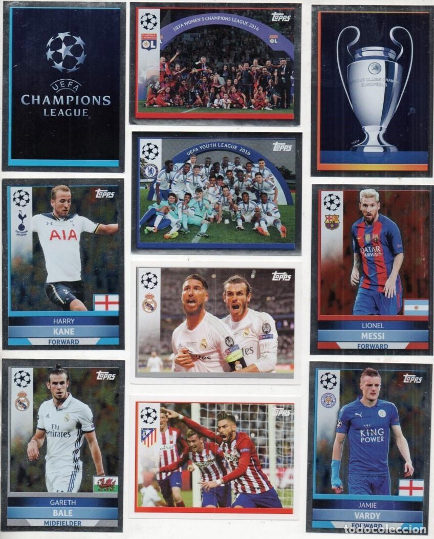 Cromos de f&uacute;tbol: UEFA CHAMPIONS LEAGUE 2016 - 2017 ALBUM VACIO CON SUS 592 CROMOS/STICKERS A PEGAR NUEVO TOPPS