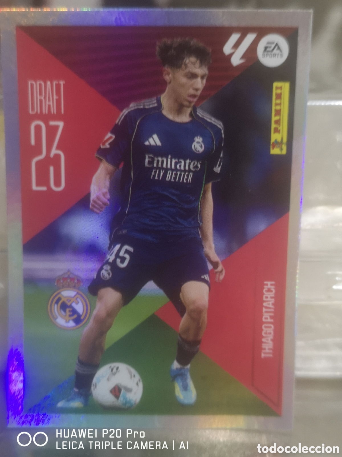 Cromos de f&uacute;tbol: LIGA ESTE 2026 2027 26 27 THIAGO PITARCH DRAFT 23 REAL MADRID 22