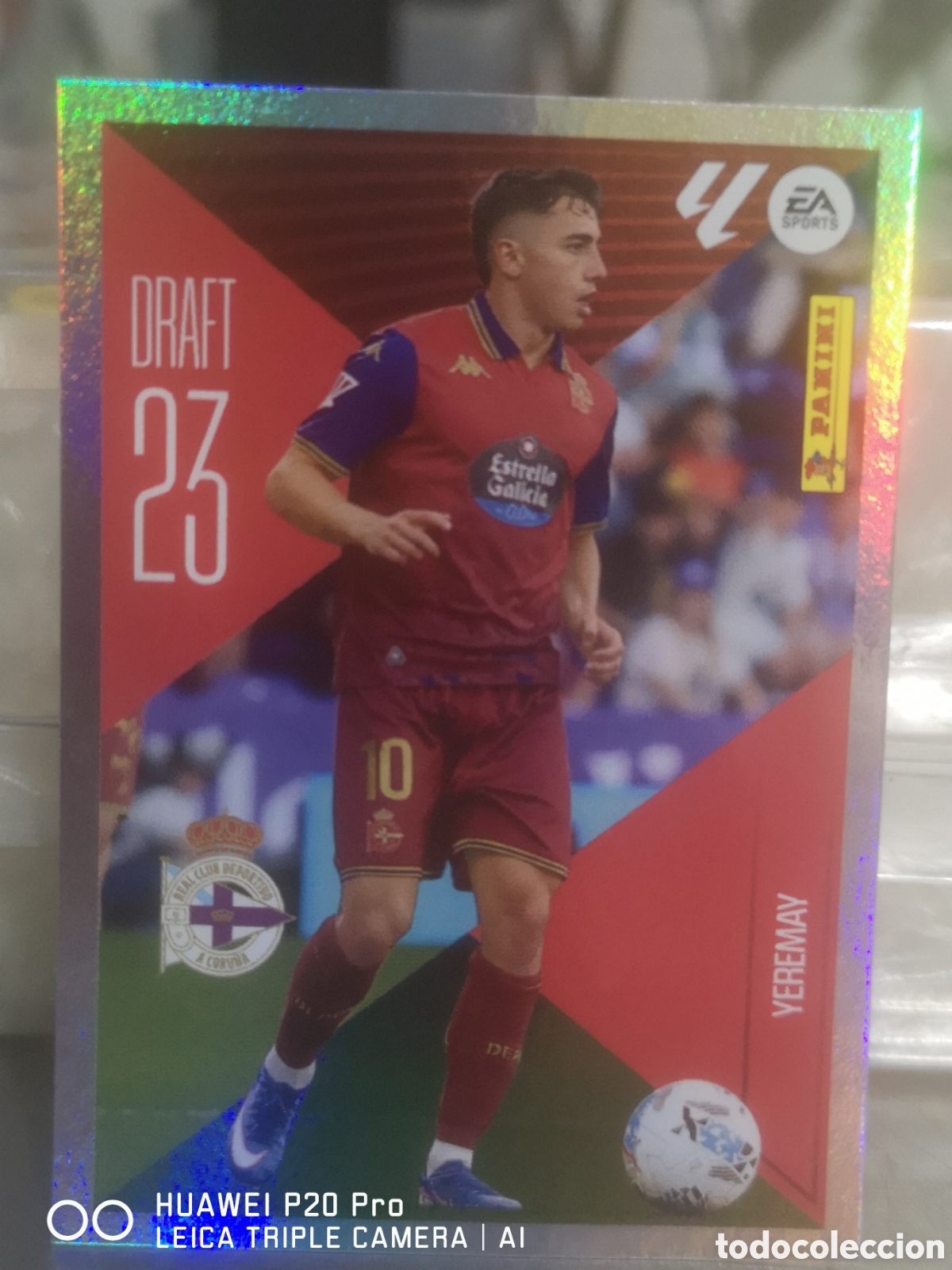 Cromos de f&uacute;tbol: LIGA ESTE 2026 2027 26 27 YEREMAY DRAFT 23 DEPORTIVO DE LA CORU&Ntilde;A 23