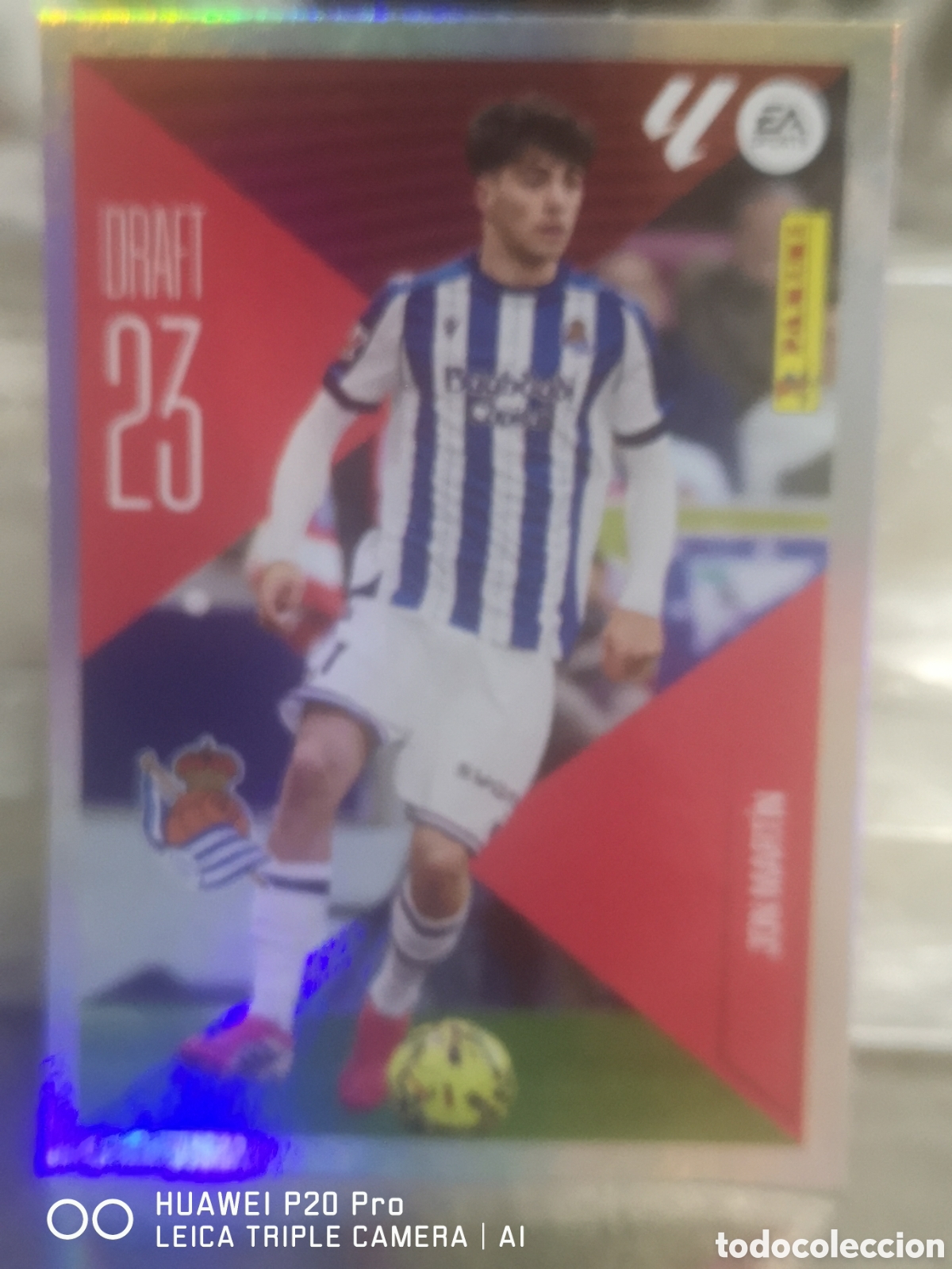 Cromos de f&uacute;tbol: LIGA ESTE 2026 2027 26 27 JON MARTIN DRAFT 23 REAL SOCIEDAD 13