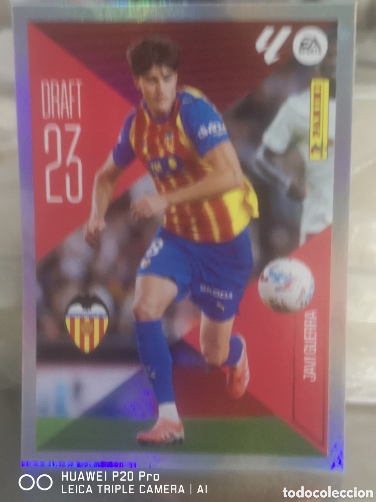Cromos de f&uacute;tbol: LIGA ESTE 2026 2027 26 27 JAVI GUERRA DRAFT 23 VALENCIA 12