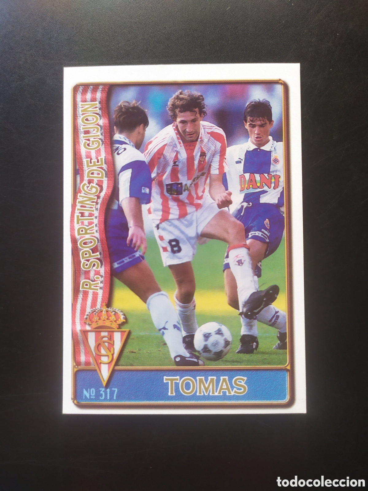 Cromos de f&uacute;tbol: Mundicromo fichas Liga 1996 1997 96 97 Tom&aacute;s n&deg; 317 Sporting Gij&oacute;n