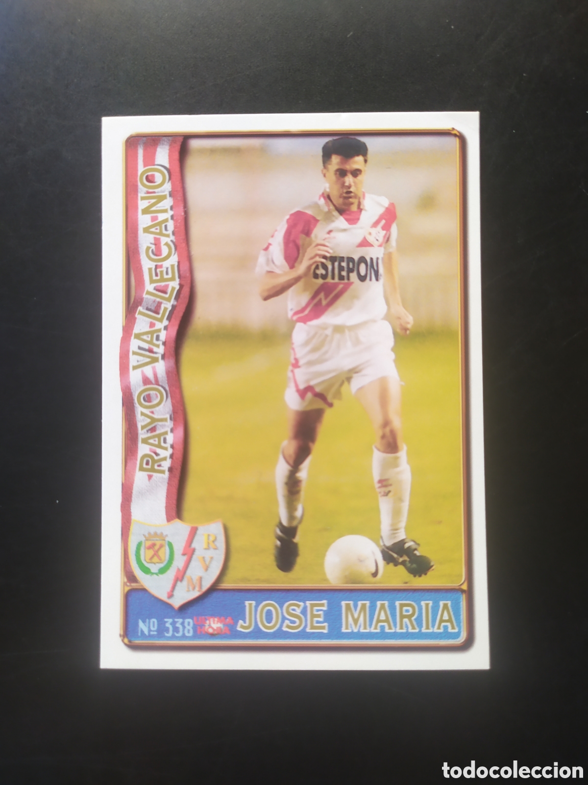Cromos de f&uacute;tbol: Mundicromo fichas Liga 1996 1997 96 97 Jose Maria ultima hora n&deg; 338 Rayo Vallecano