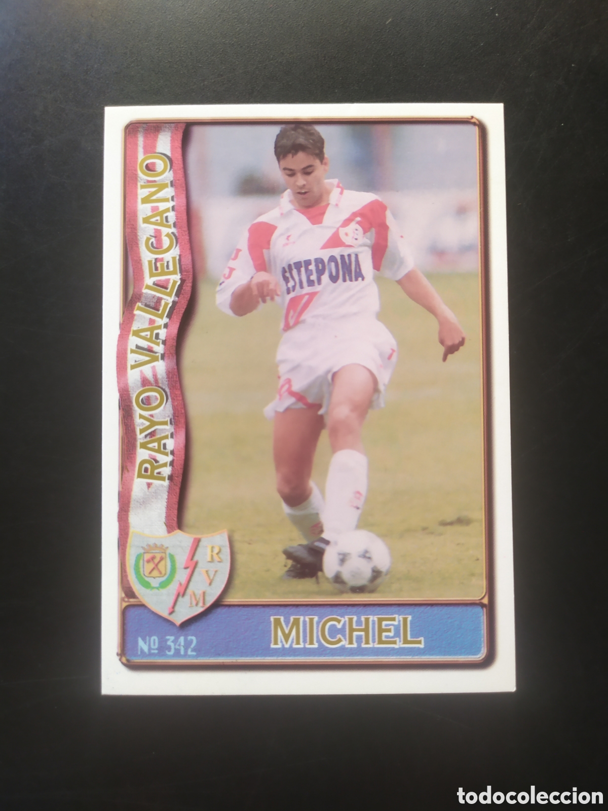 Cromos de f&uacute;tbol: Mundicromo fichas Liga 1996 1997 96 97 Michel n&deg; 342 Rayo Vallecano