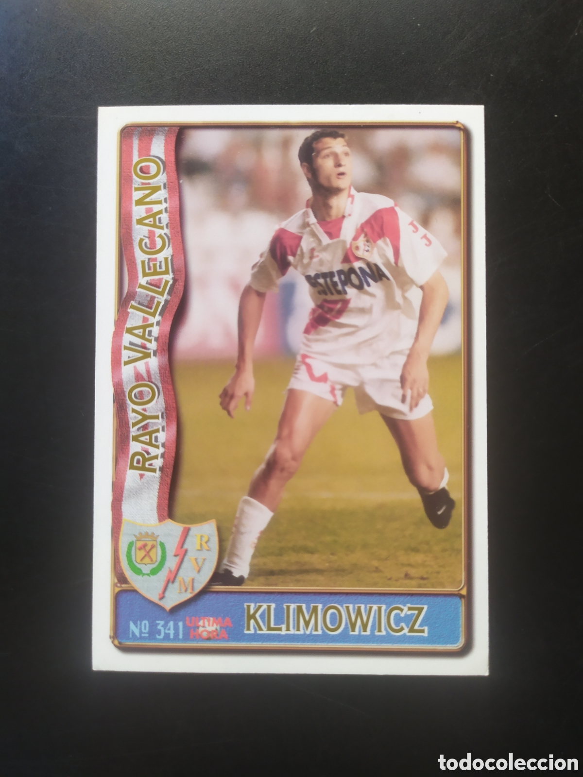 Cromos de f&uacute;tbol: Mundicromo fichas Liga 1996 1997 96 97 Klimowicz ultima hora n&deg; 341 Rayo Vallecano