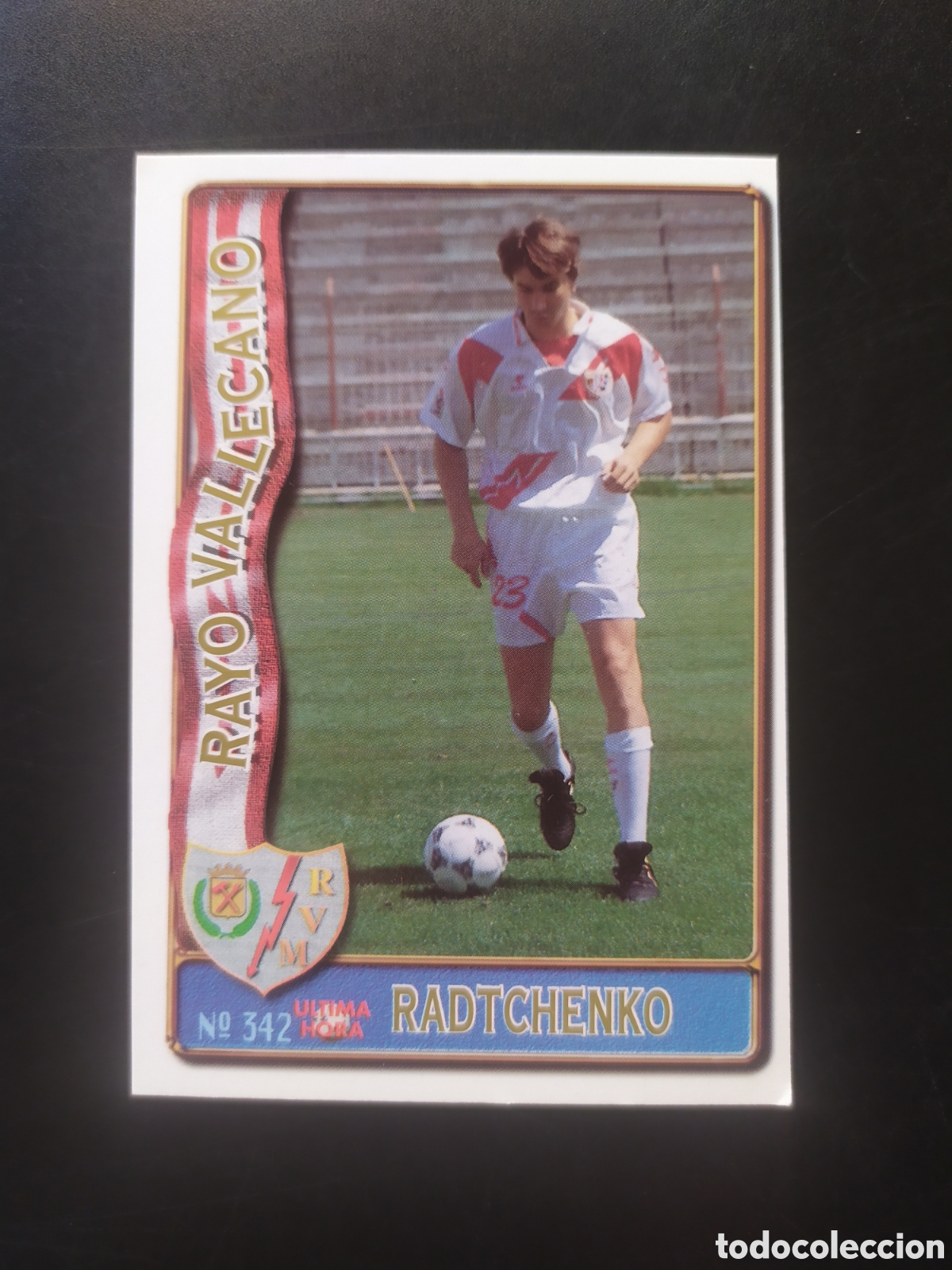 Cromos de f&uacute;tbol: Mundicromo fichas Liga 1996 1997 96 97 Radtchenko ultima hora n&deg; 342 Rayo Vallecano
