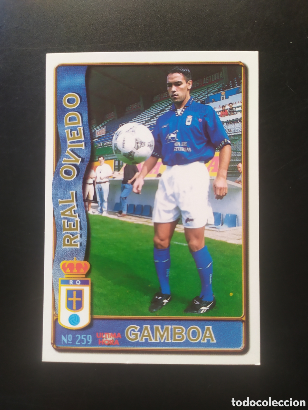 Cromos de f&uacute;tbol: Mundicromo fichas Liga 1996 1997 96 97 Gamboa ultima hora n&deg; 259 Oviedo