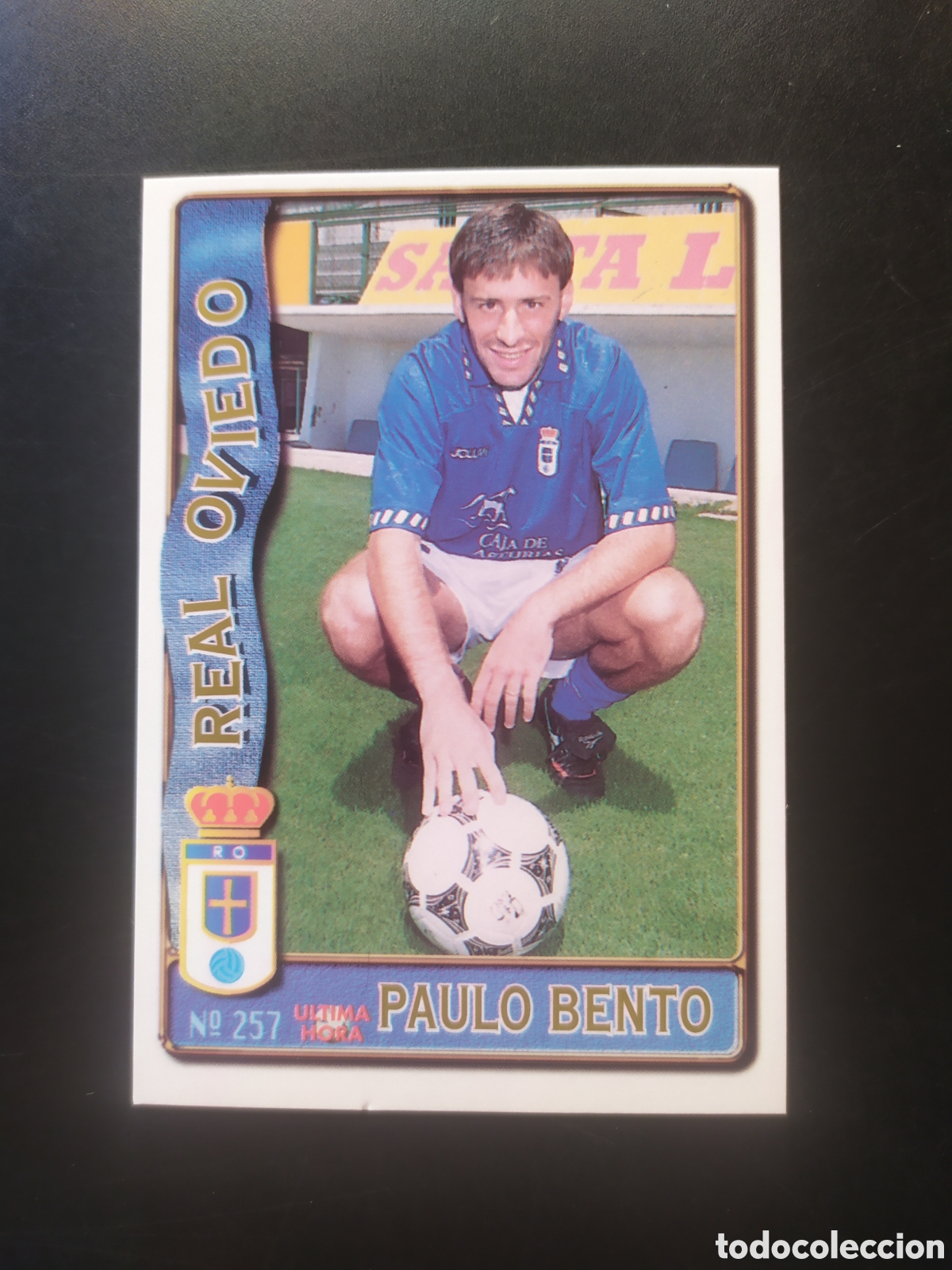 Cromos de f&uacute;tbol: Mundicromo fichas Liga 1996 1997 96 97 Paulo Bento ultima hora n&deg; 257 Oviedo