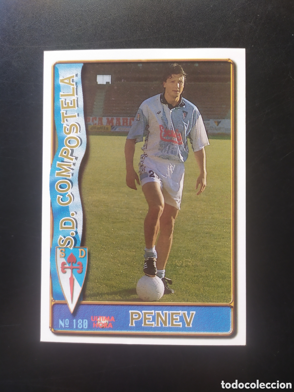 Cromos de f&uacute;tbol: Mundicromo fichas Liga 1996 1997 96 97 Penev ultima hora n&deg; 180 Compostela