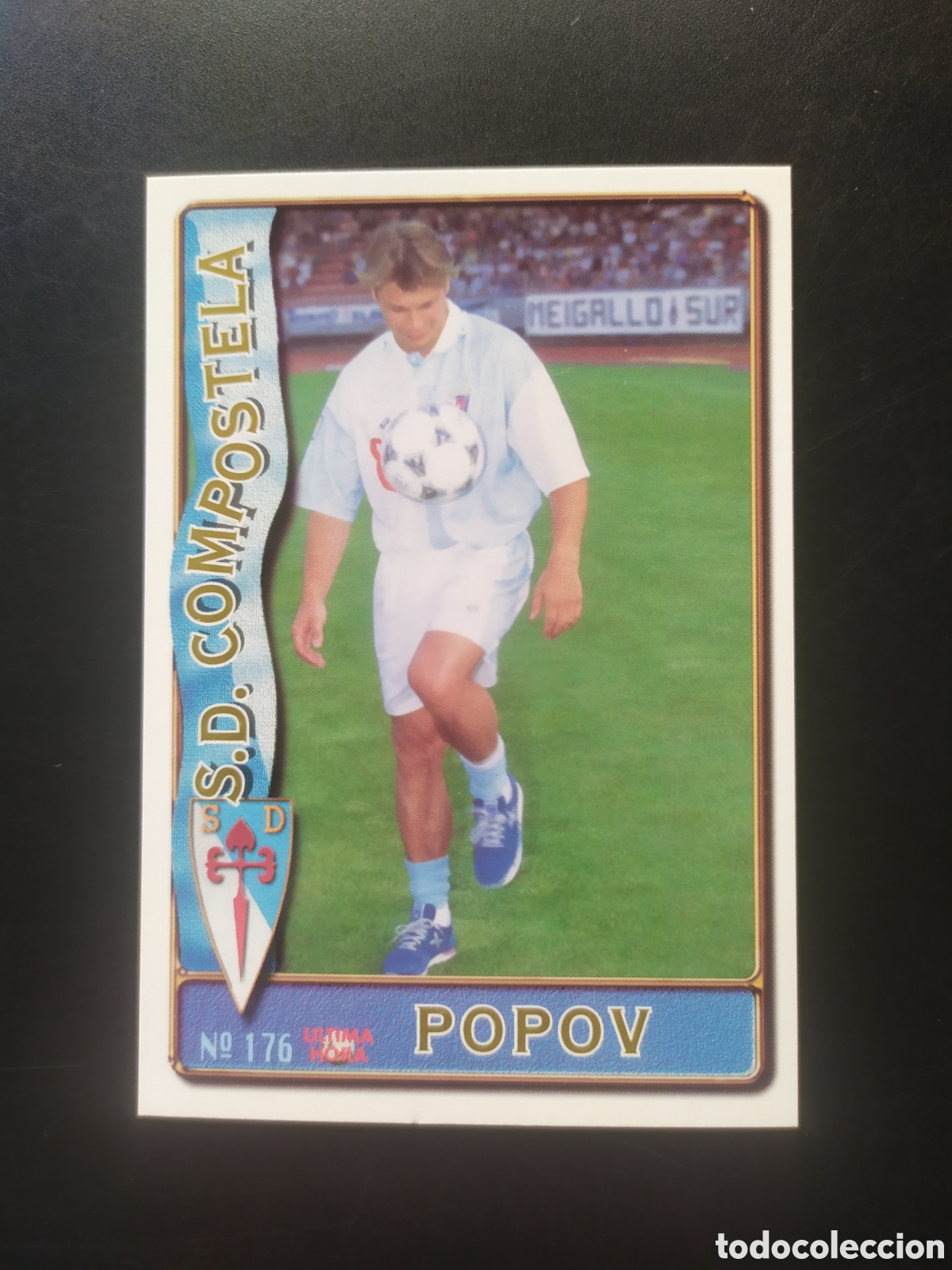 Cromos de f&uacute;tbol: Mundicromo fichas Liga 1996 1997 96 97 Popov ultima hora n&deg; 176 Compostela