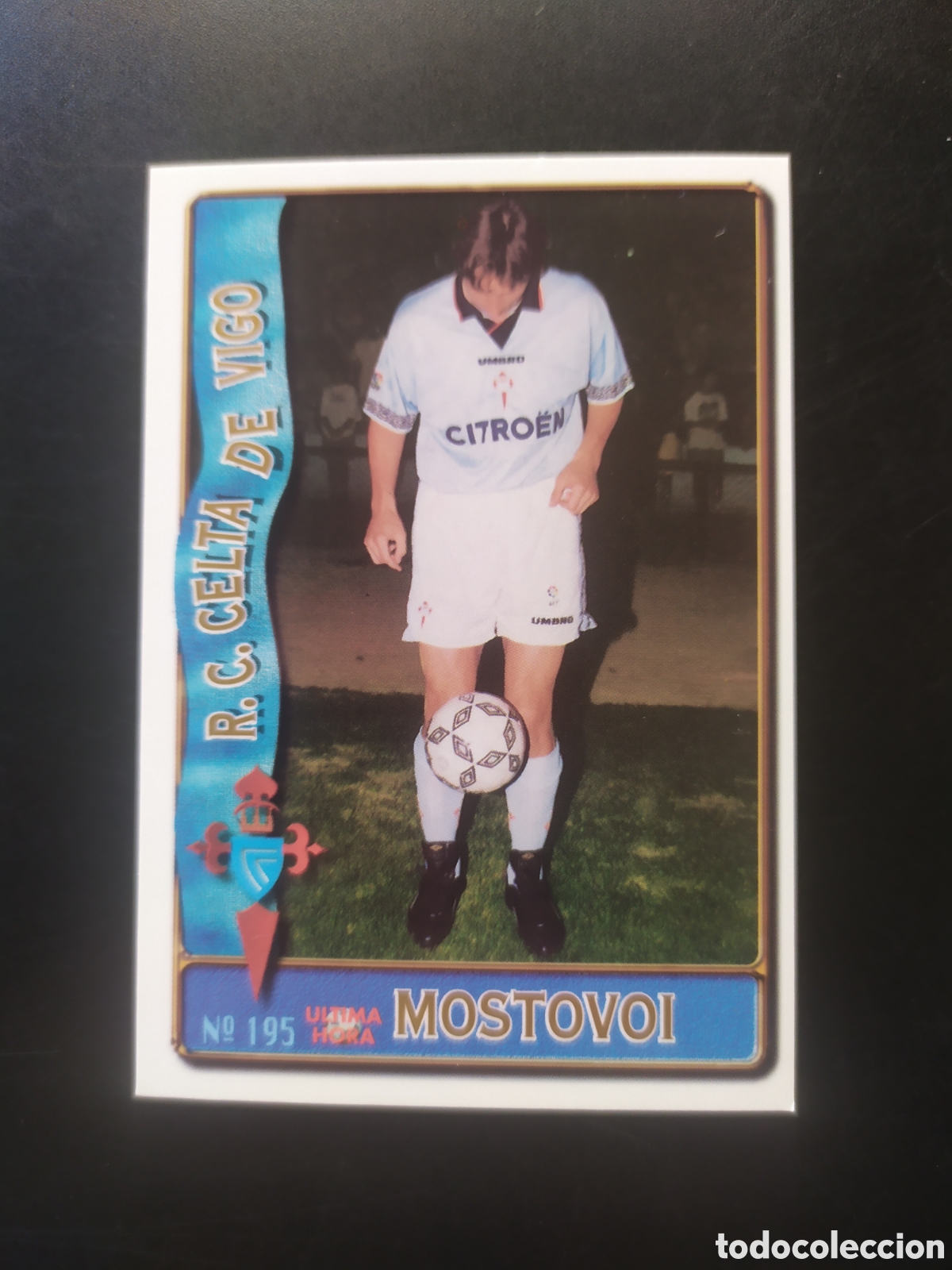 Cromos de f&uacute;tbol: Mundicromo fichas Liga 1996 1997 96 97 Mostovoi ultima hora n&deg; 195 Celta Vigo