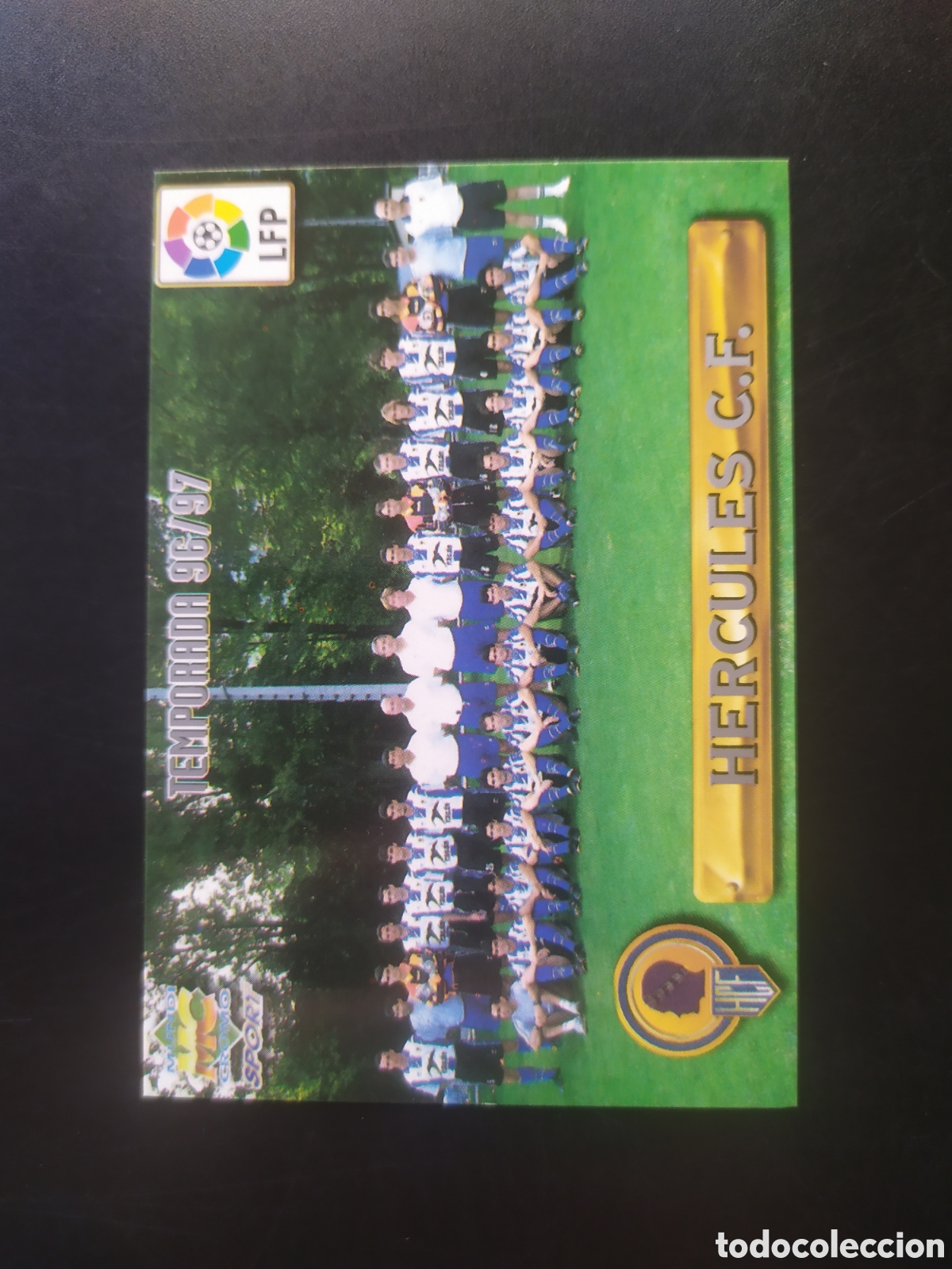 Cromos de f&uacute;tbol: Mundicromo fichas Liga 1996 1997 96 97 plantilla indice letras plateadas n&deg; 343 Hercules