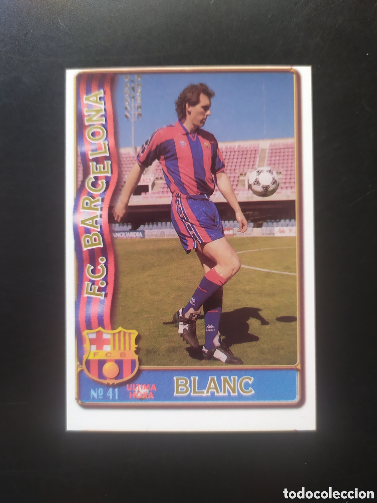 Cromos de f&uacute;tbol: Mundicromo fichas Liga 1996 1997 96 97 Blanc ultima hora n&deg; 41 Barcelona
