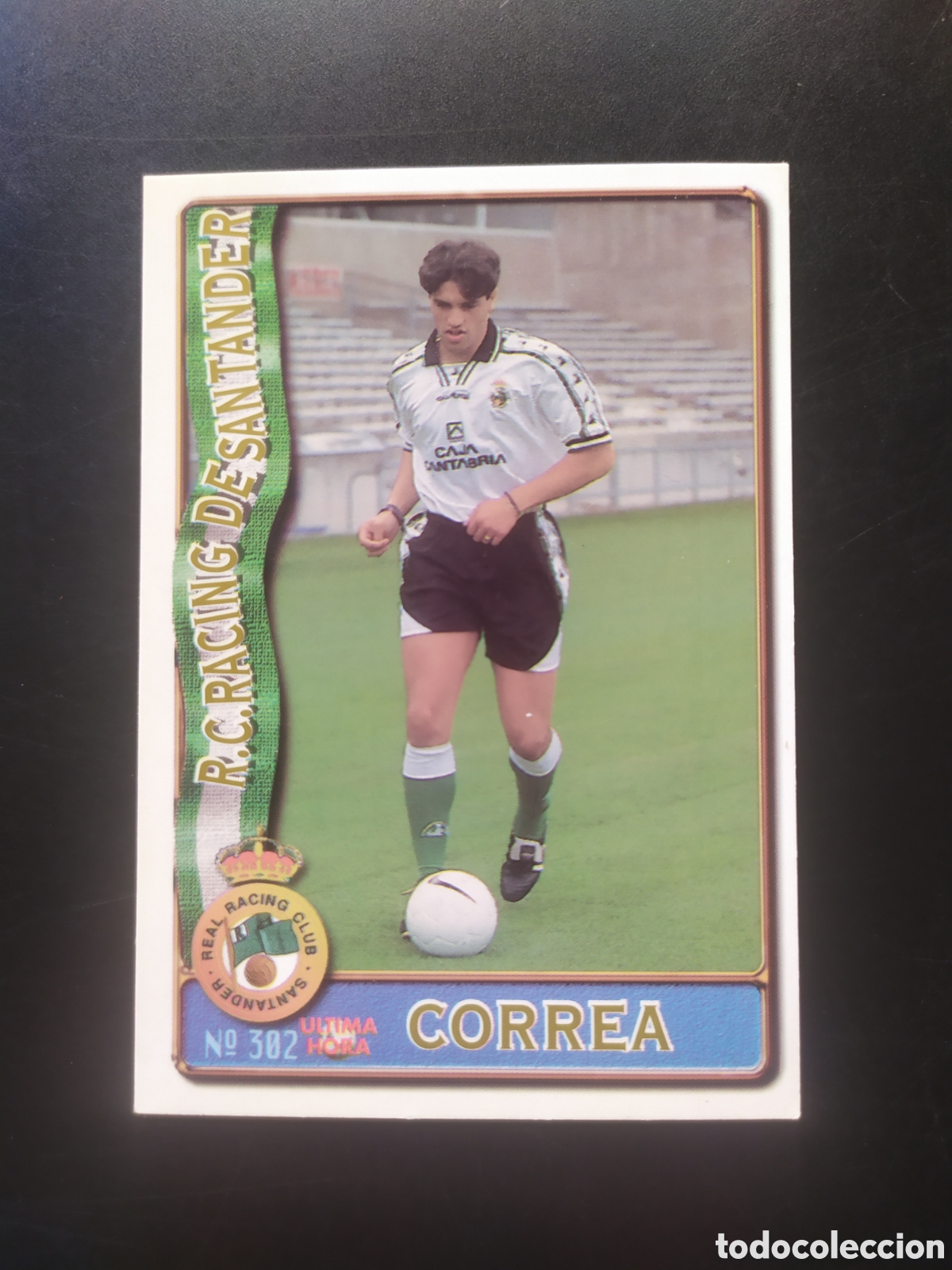 Cromos de f&uacute;tbol: Mundicromo fichas Liga 1996 1997 96 97 Correa ultima hora n&deg; 302 Racing Santander