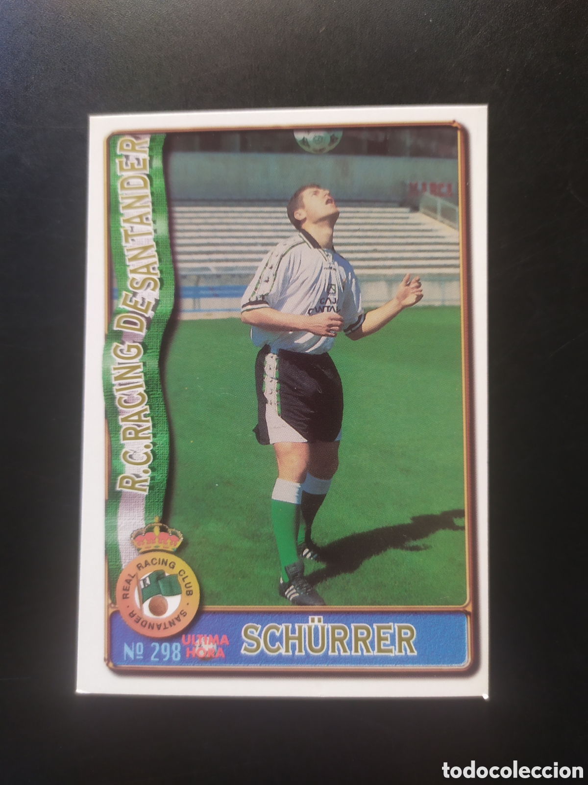 Cromos de f&uacute;tbol: Mundicromo fichas Liga 1996 1997 96 97 Schurrer ultima hora n&deg; 298 Racing Santander
