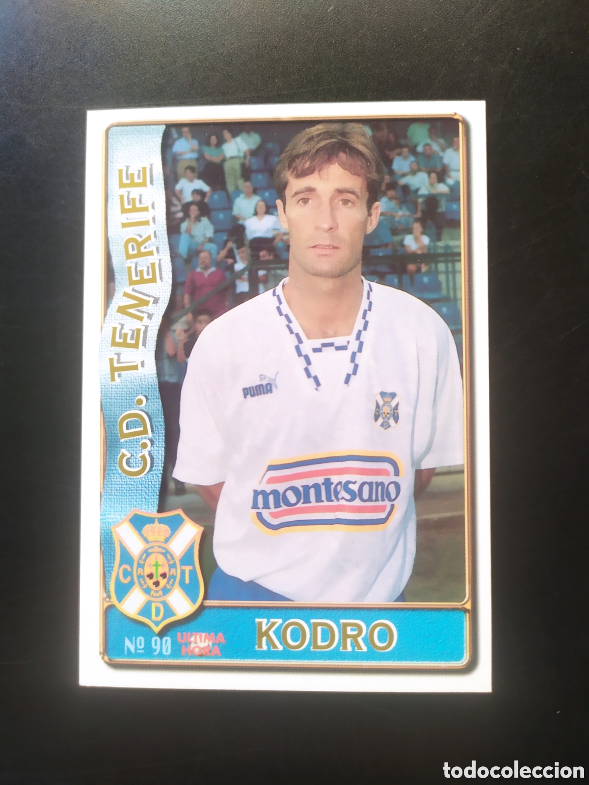 Cromos de f&uacute;tbol: Mundicromo fichas Liga 1996 1997 96 97 Kodro ultima hora n&deg; 90 Tenerife
