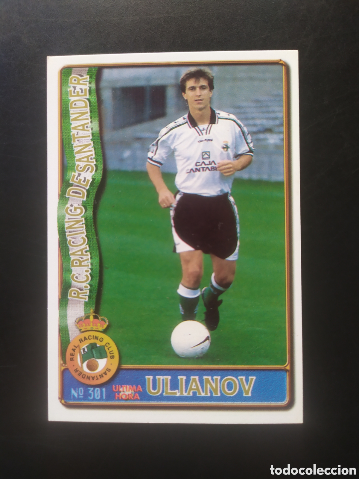 Cromos de f&uacute;tbol: Mundicromo fichas Liga 1996 1997 96 97 Ulianov ultima hora n&deg; 301 Racing Santander