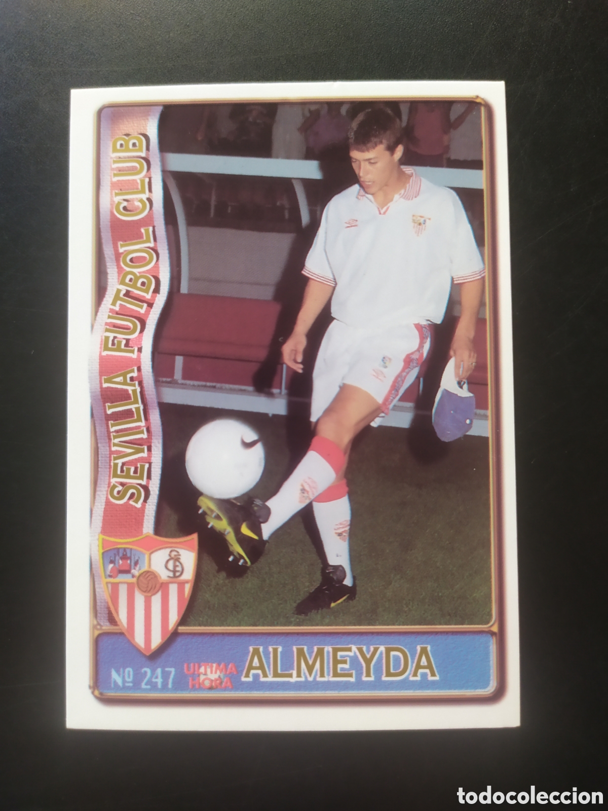 Cromos de f&uacute;tbol: Mundicromo fichas Liga 1996 1997 96 97 Almeyda ultima hora n&deg; 247 Sevilla
