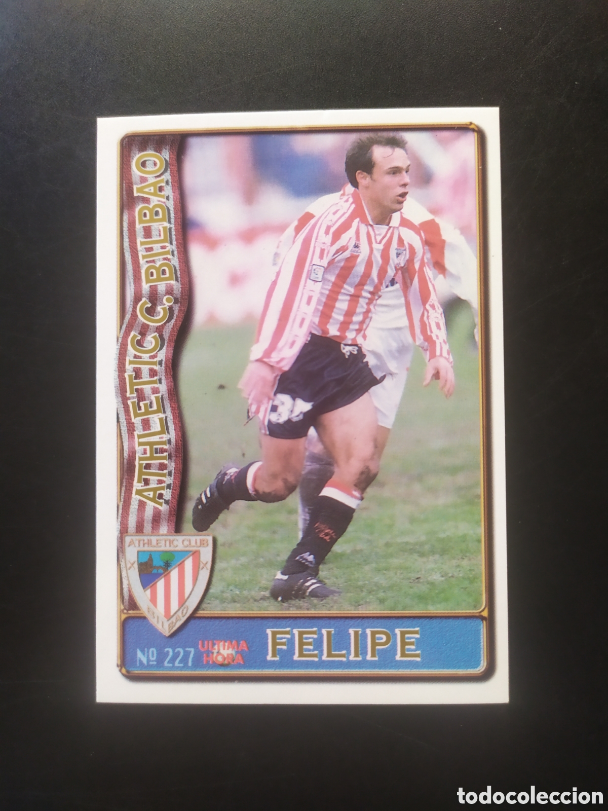 Cromos de f&uacute;tbol: Mundicromo fichas Liga 1996 1997 96 97 Felipe ultima hora n&deg; 227 Athletic Bilbao