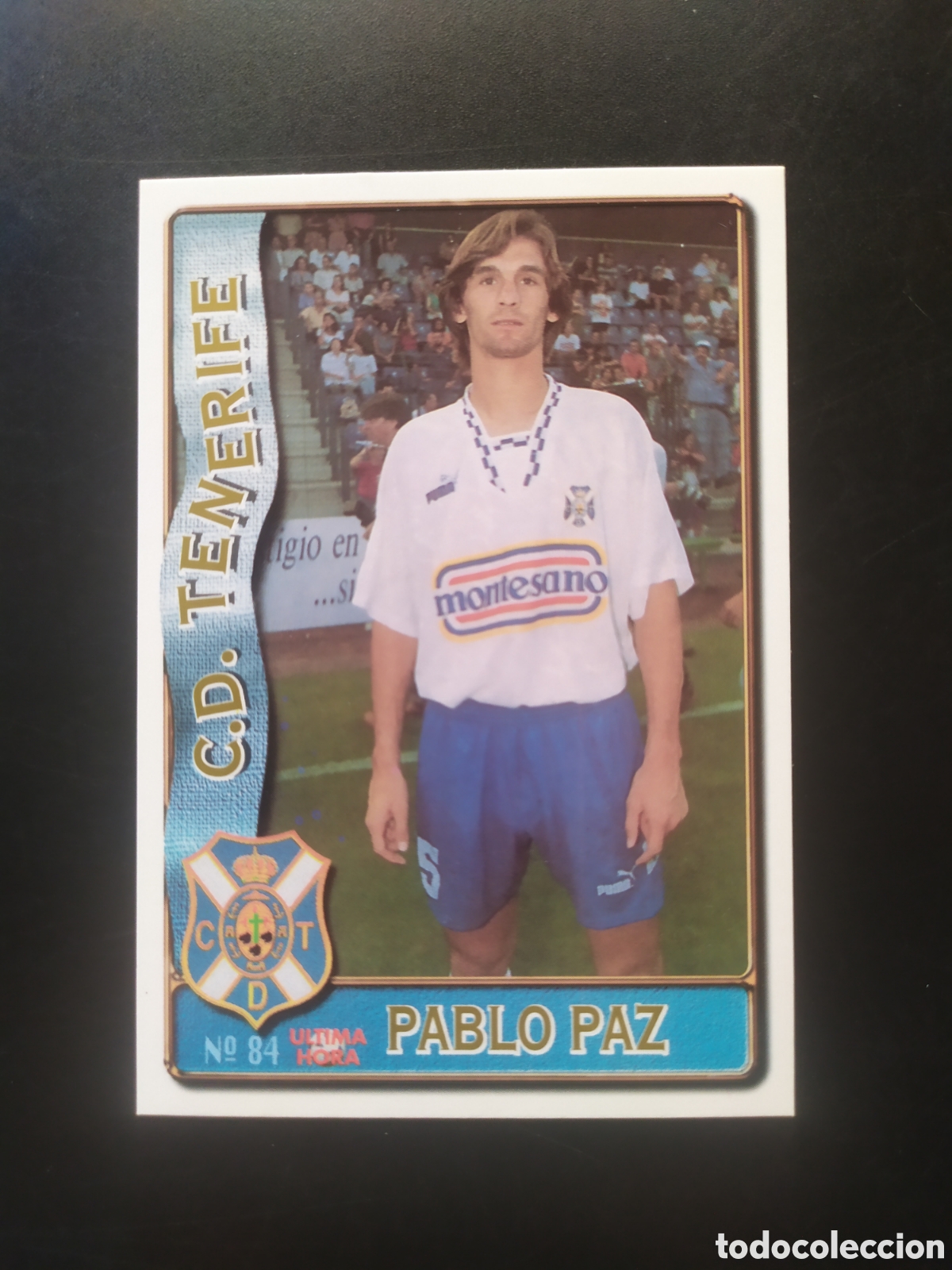 Cromos de f&uacute;tbol: Mundicromo fichas Liga 1996 1997 96 97 Pablo Paz n&deg; 84 Tenerife