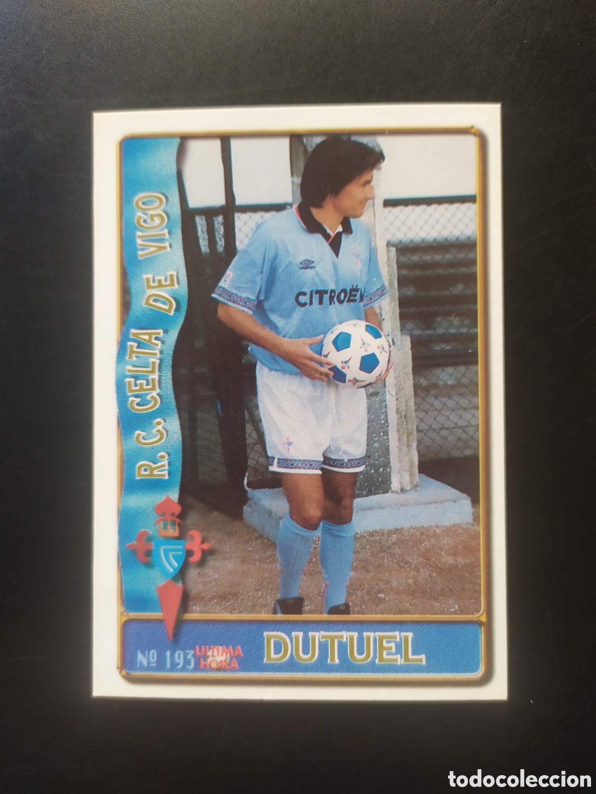 Cromos de f&uacute;tbol: Mundicromo fichas Liga 1996 1997 96 97 Dutuel ultima hora n&deg; 193 Celta Vigo
