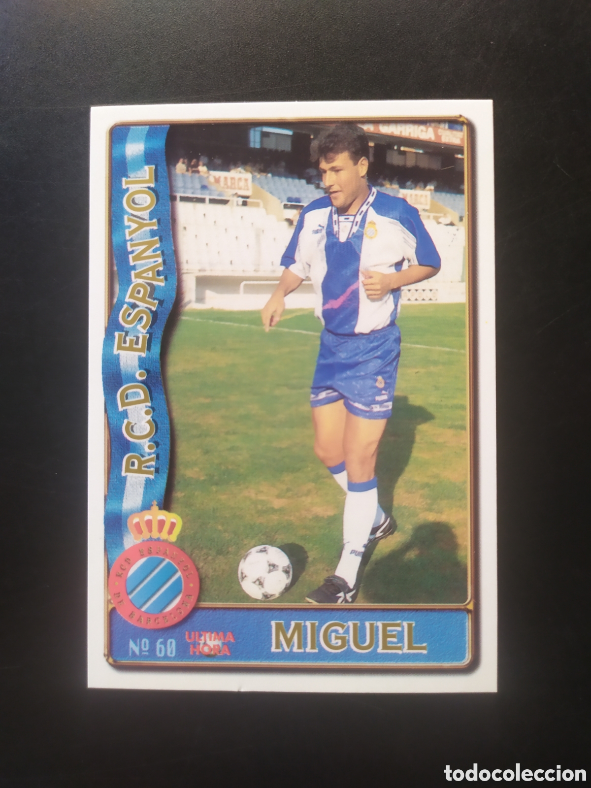 Cromos de f&uacute;tbol: Mundicromo fichas Liga 1996 1997 96 97 Miguel ultima hora n&deg; 60 Espanyol