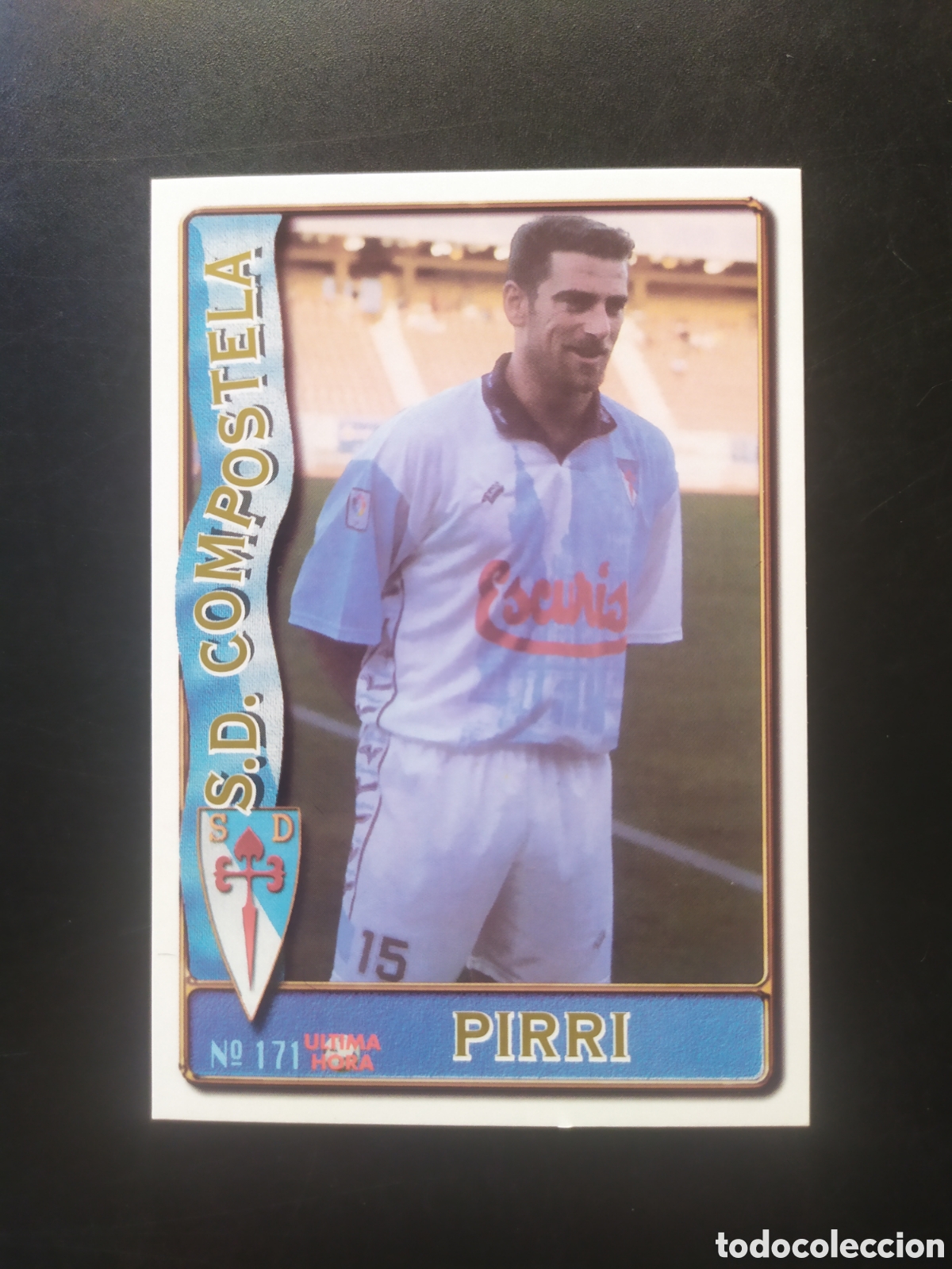 Cromos de f&uacute;tbol: Mundicromo fichas Liga 1996 1997 96 97 Pirri ultima hora n&deg; 171 Compostela