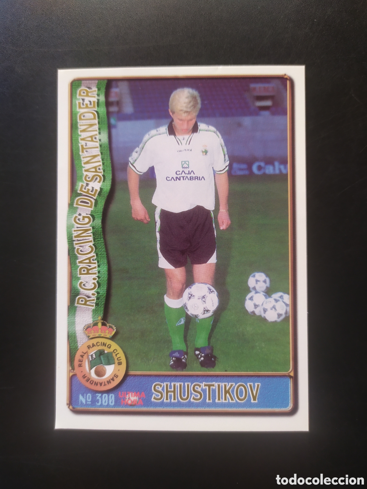 Cromos de f&uacute;tbol: Mundicromo fichas Liga 1996 1997 96 97 Shustikov ultima hora n&deg; 300 Racing Santander
