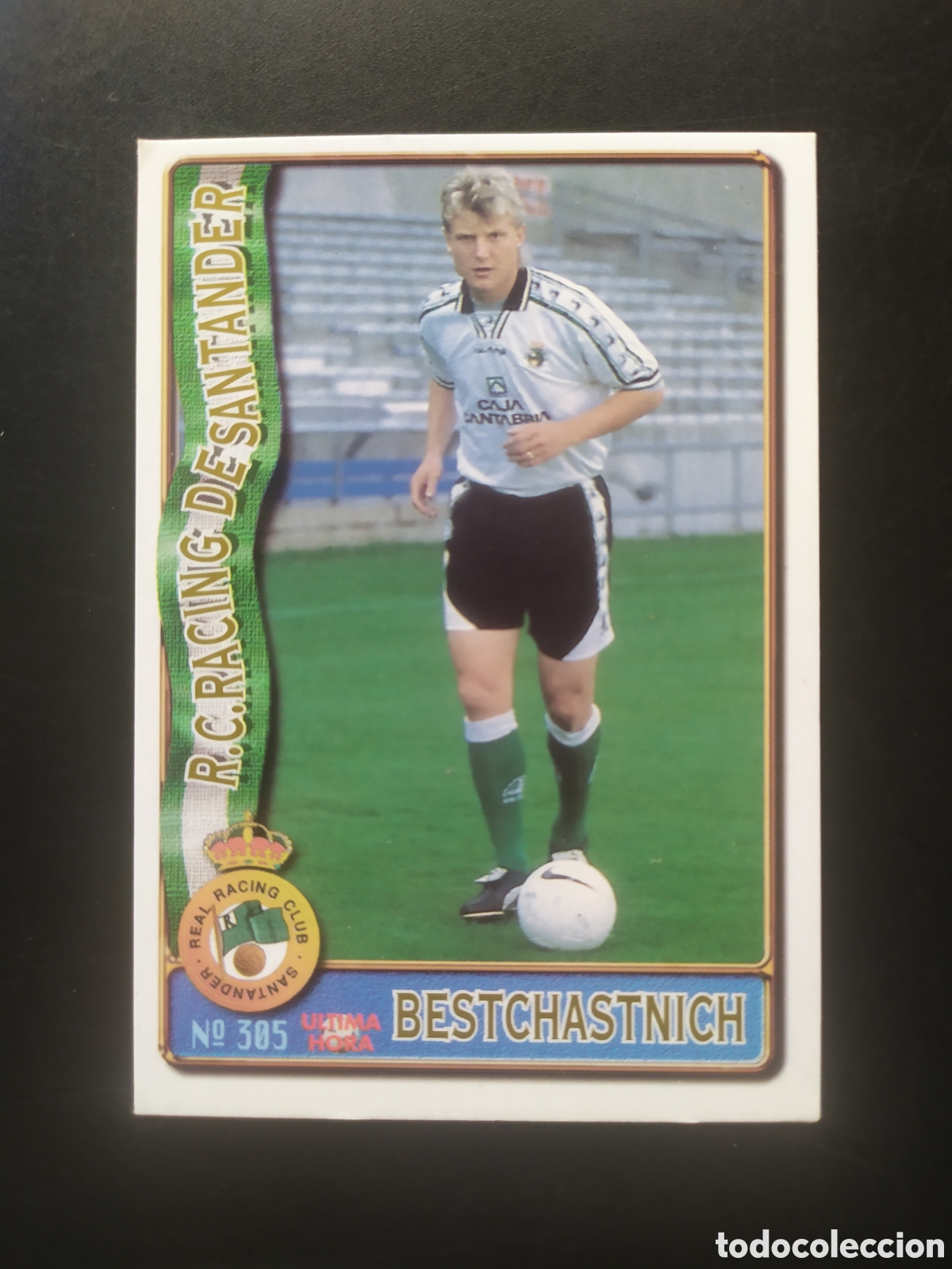 Cromos de f&uacute;tbol: Mundicromo fichas Liga 1996 1997 96 97 Bestchastnich ultima hora n&deg; 305 Racing Santander